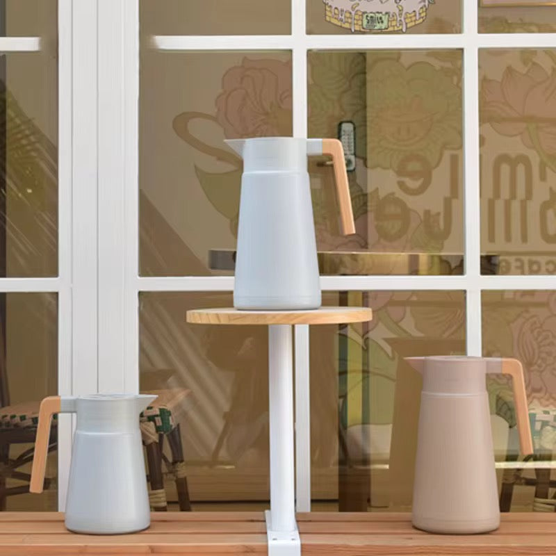 Designer Home Fashion 1500ml 2000ml Stainless Steel 304 Wooden Handle Portable Kitchen Hot Cold Keep Warm Water Kettle Pot
