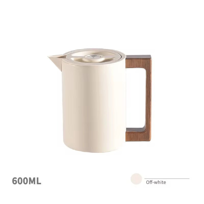 Factory Wholesale Great Quality Stainless Steel 304 Wooden Handle 1500ML 50 oz Camping Keep Warm Water Coffee Kettle Pot Set