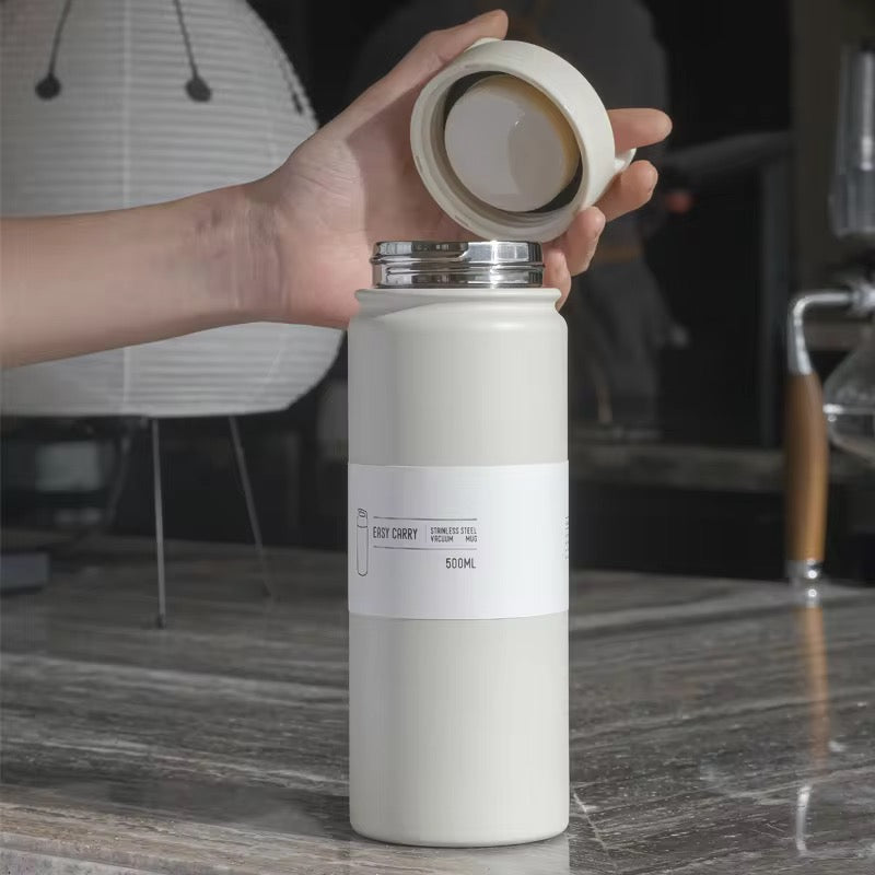 Minilisum Fashion Durable 500ml Outdoor Travel Car Portable Vacuum Water Tea Bottle Coffee Cup Stainless Steel 304