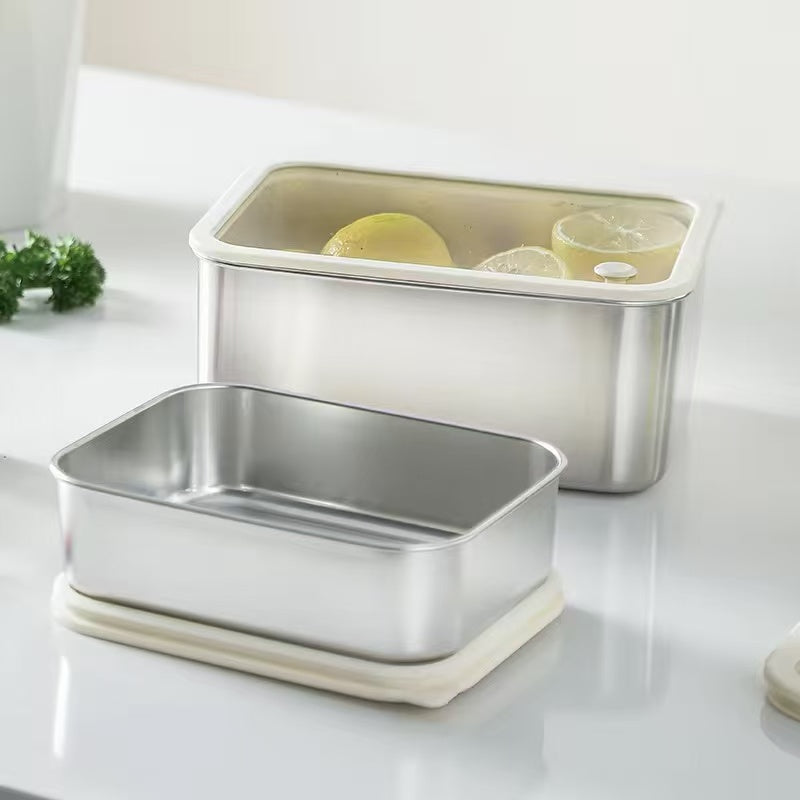 Refrigerator Microwave Oven No Leak Silicon Edge Lid Lunch Box Food Storage and Container