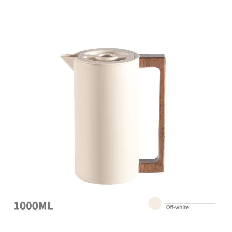 Factory Wholesale Great Quality Stainless Steel 304 Wooden Handle 1500ML 50 oz Camping Keep Warm Water Coffee Kettle Pot Set
