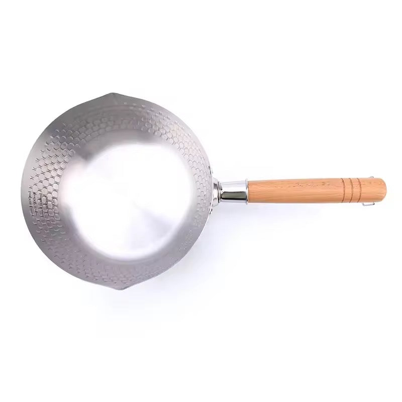 Multifunction 3pcs Size Classic Stainless Steel 304 Elder Food Safety Non Stick Snow Pan Induction Cooking Pot with Glass Lid