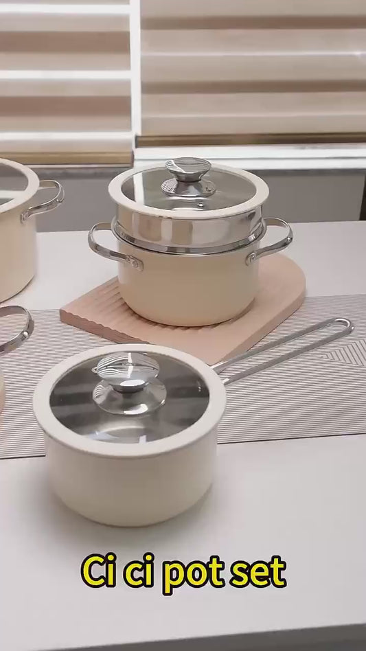 Colorjoy Stainless Steel Cookware Set – 4 Essentials for Effortless Cooking